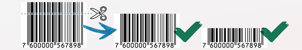 Barcodes beschneiden