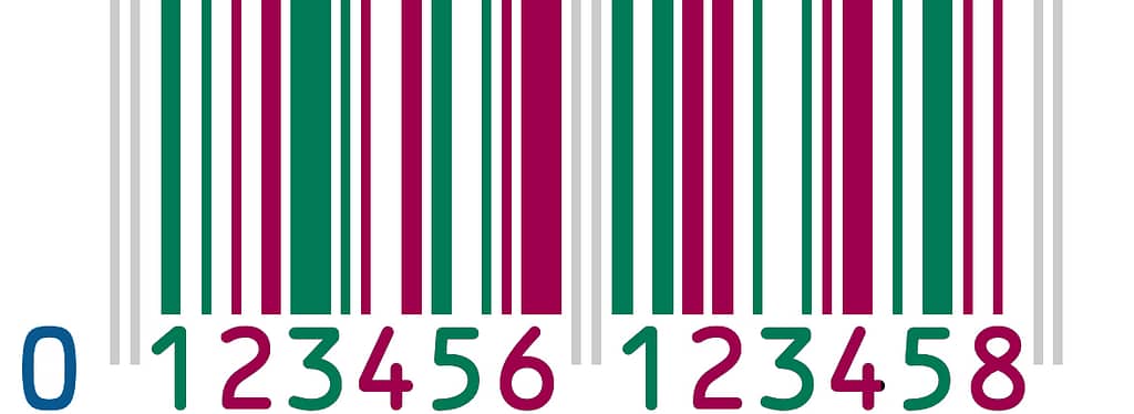 EAN-13-Barcode anasyliert.