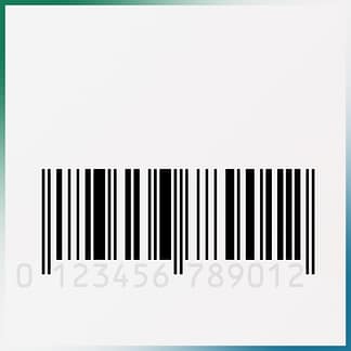 Barcode schmal ohne Nummer