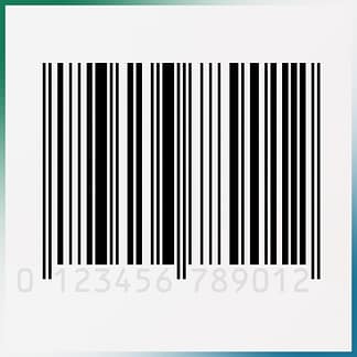Barcode hoch ohne Nummer