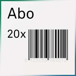 Abonnement für 20 Barcodes